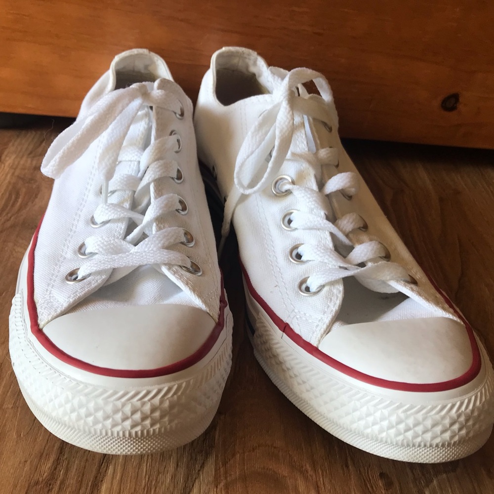 White Converse sneakers